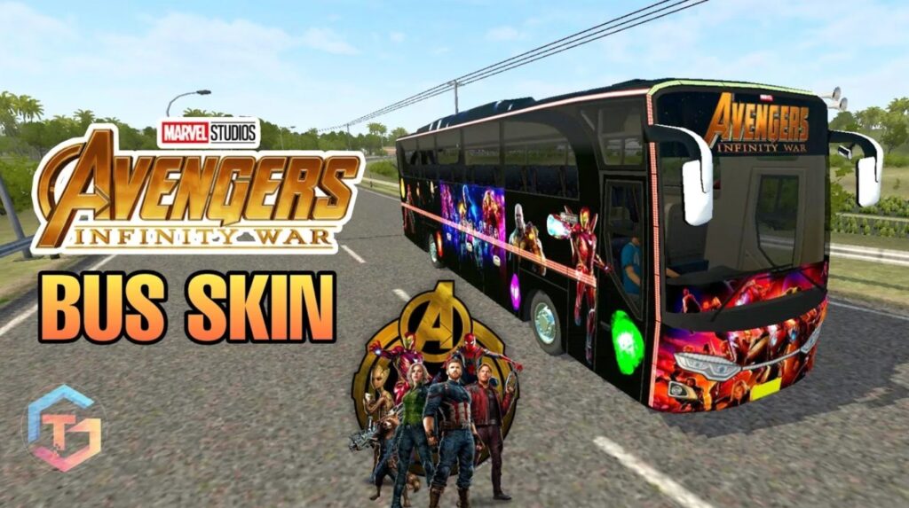 Avengers Infinity War Bus Skin for Bus Simulator Indonesia