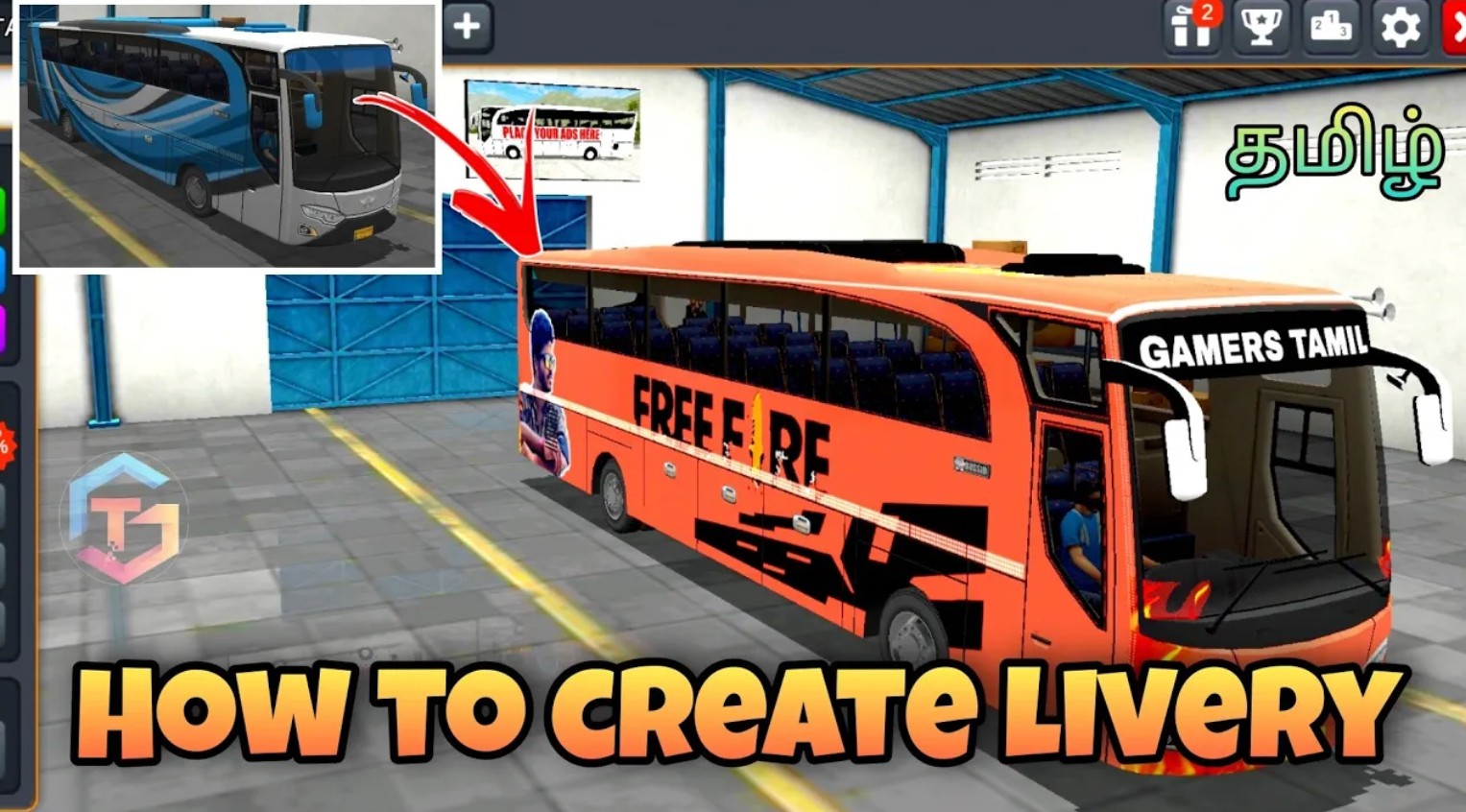 Bus Skin Template Download