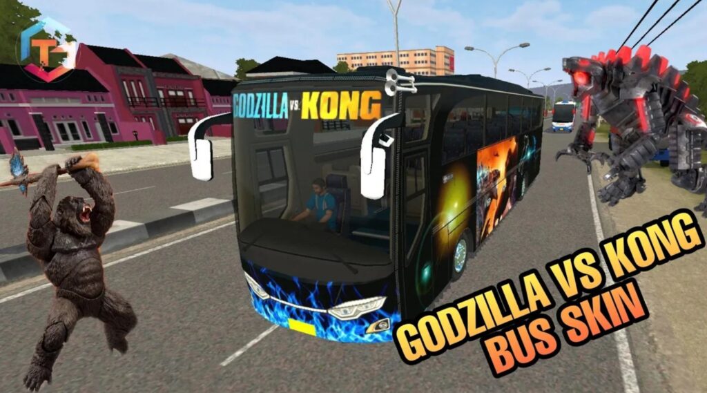 Godzilla vs Kong Bus Skin for Bus Simulator Indonesia