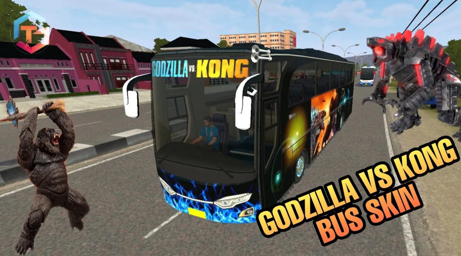 Godzilla vs Kong Bus Skin Download