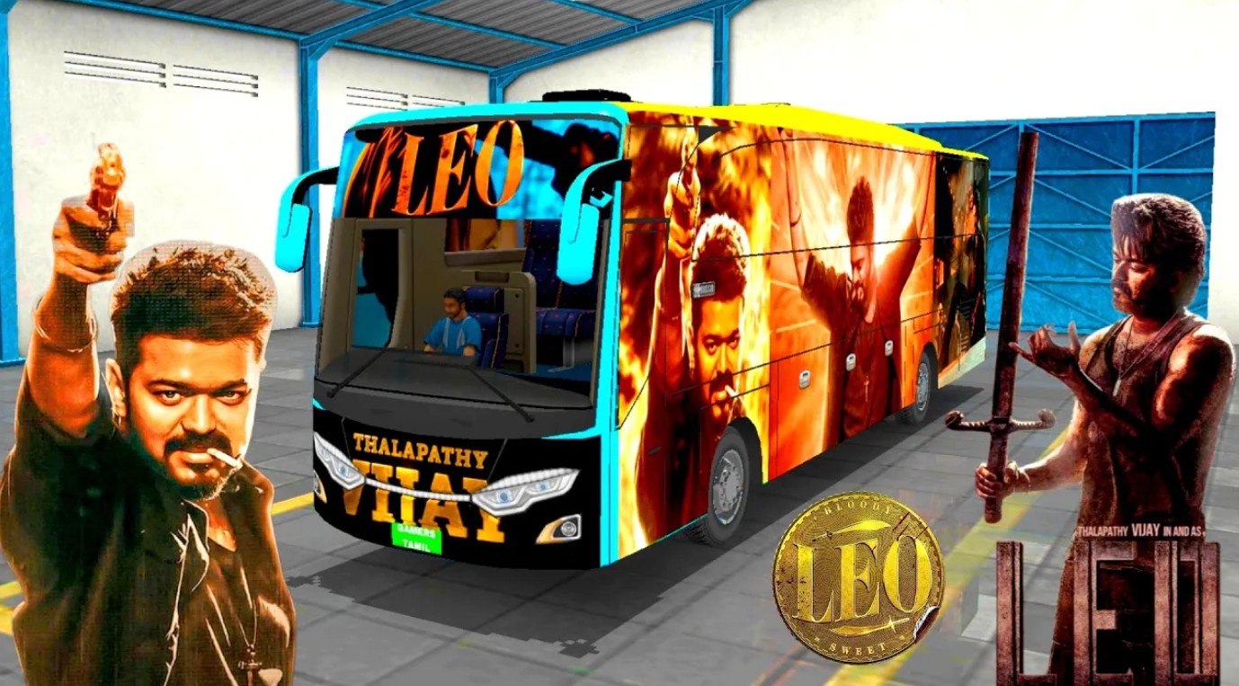 Leo Vijay Bus Skin Download