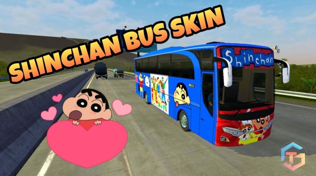 Shinchan Bus Skin for Bus Simulator Indonesia