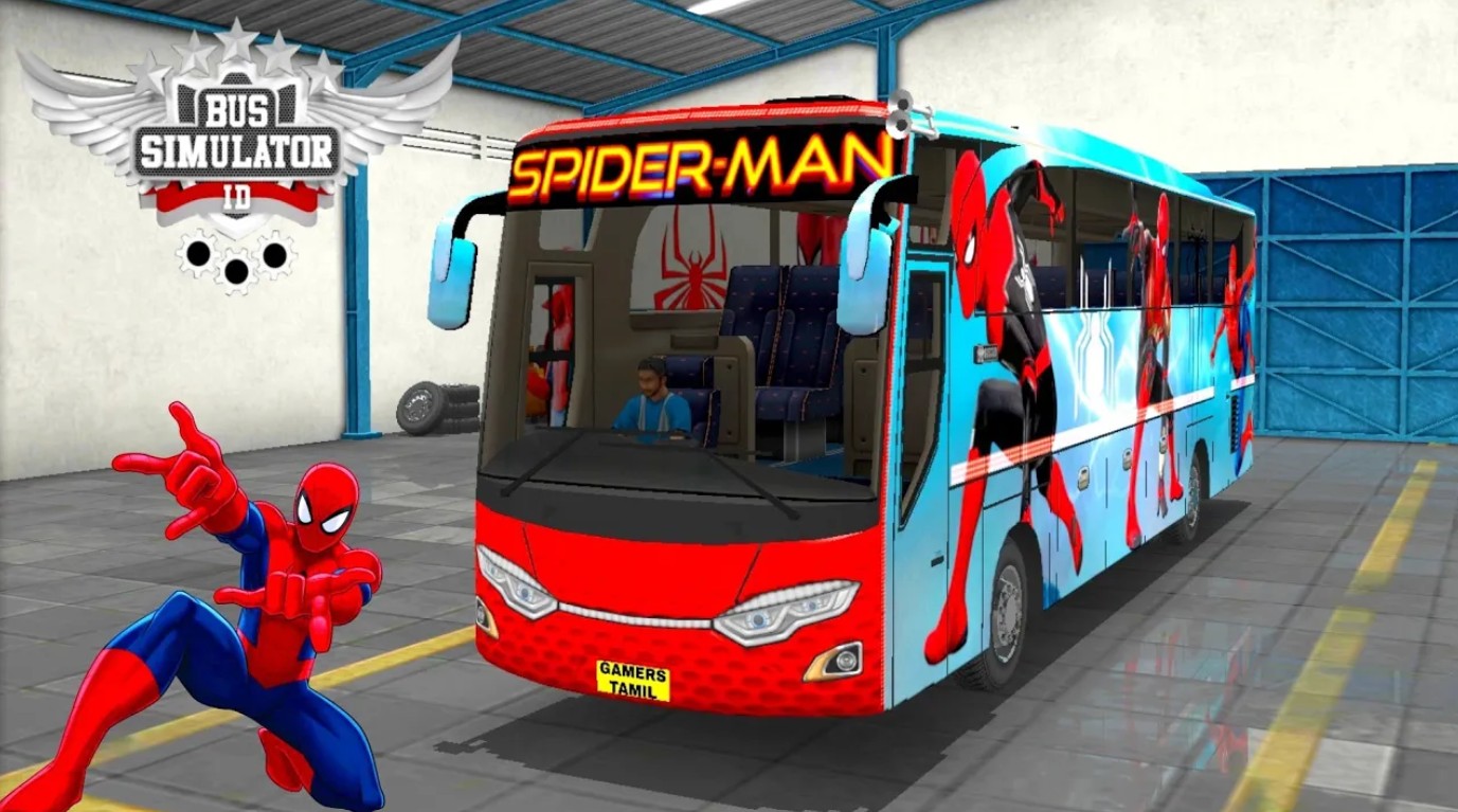 Spiderman Bus Skin Download