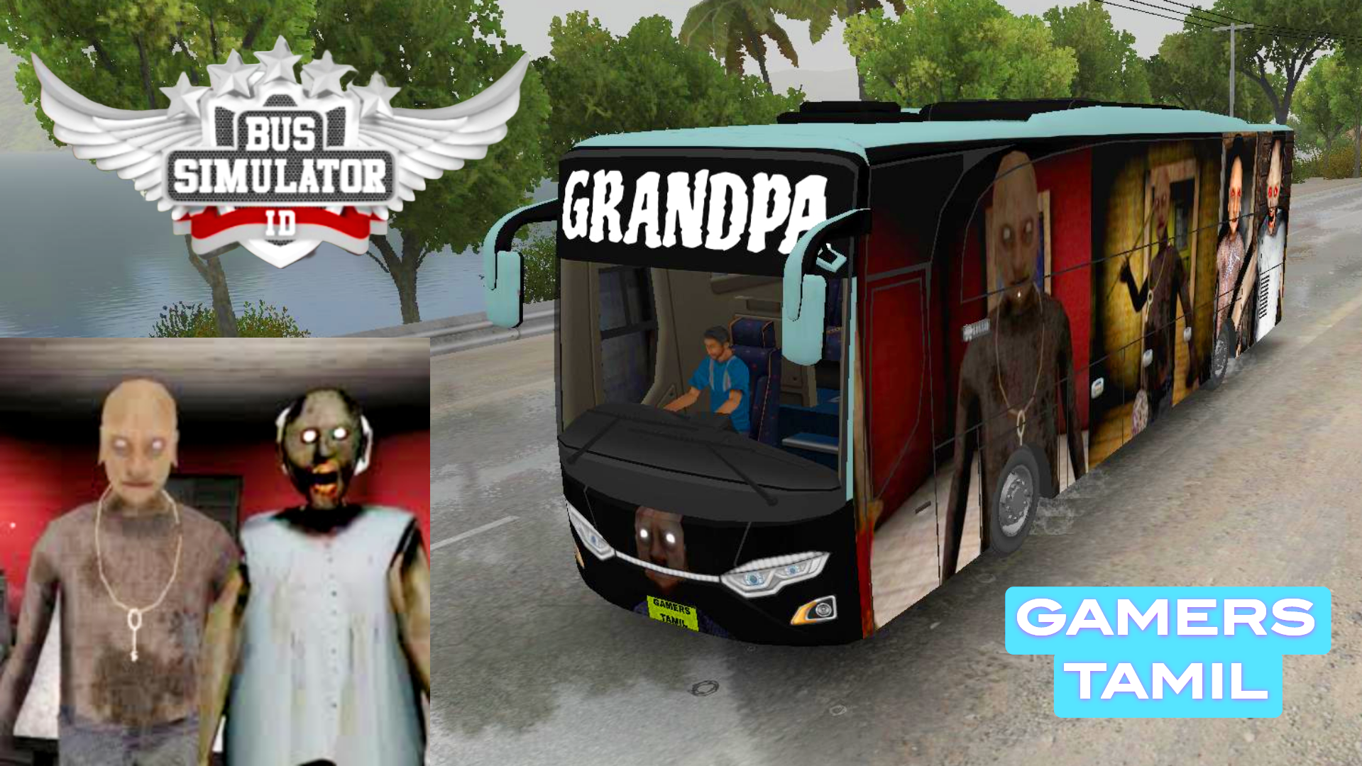 Granny and Grandpa Horror Bus Skin Download